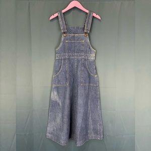 RARE Vintage 70s Gap Bib Overalls Dress